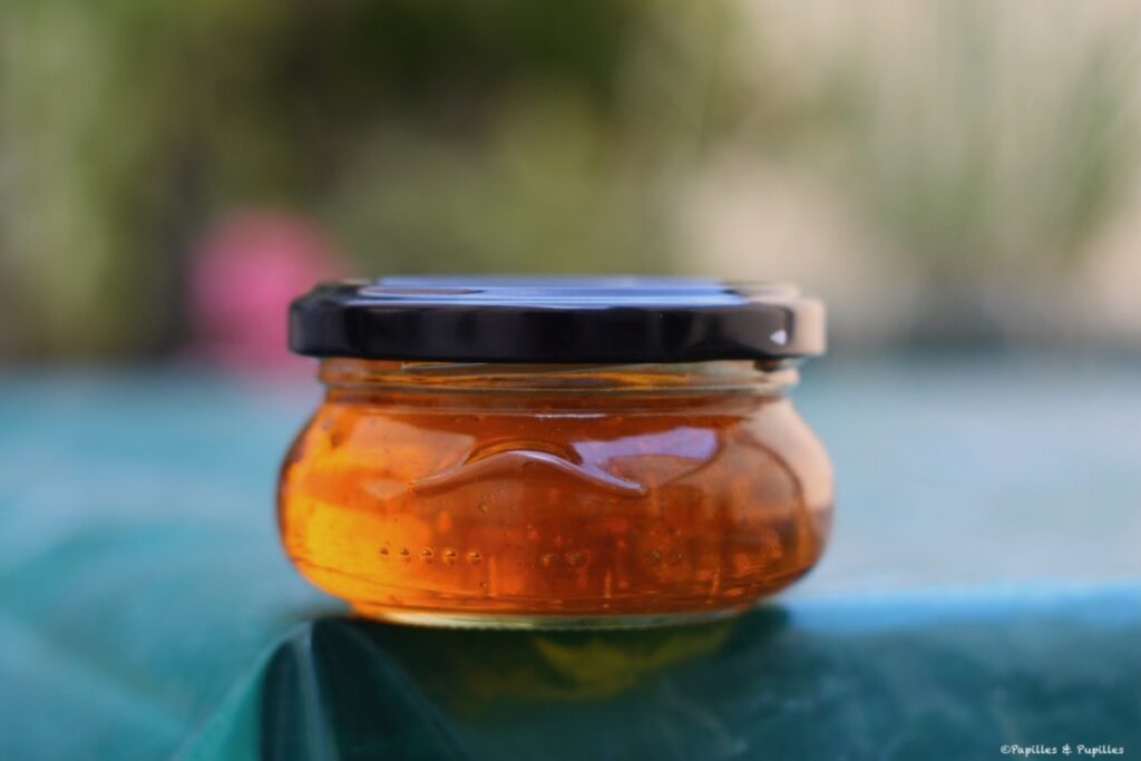 Le confit de vin de Sauternes au safran.