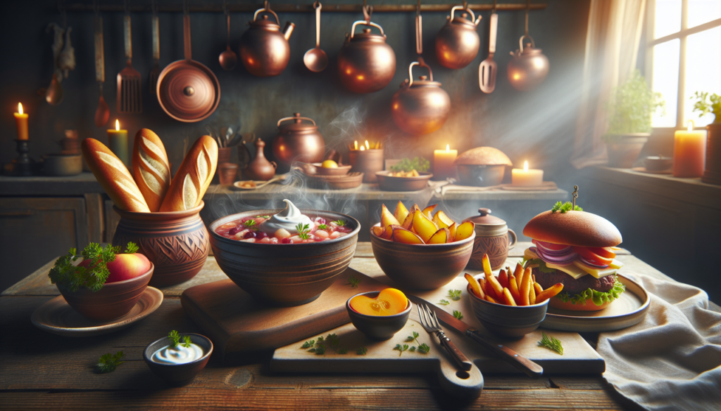 Plat en U : Ugli fruit, borscht ukrainien, burgers Umami.