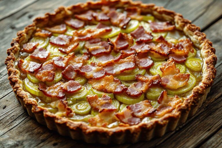 Comment préparer une délicieuse tarte poireau-lardon qui ravira vos convives ?