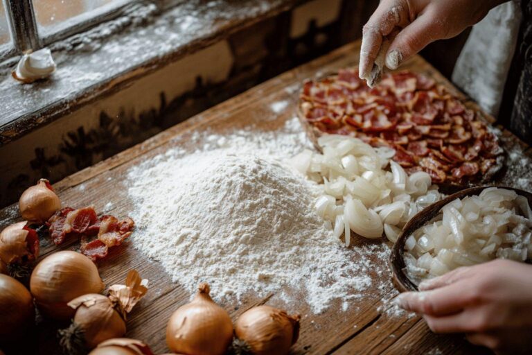 Comment préparer une tarte flambée parfaite au four ?