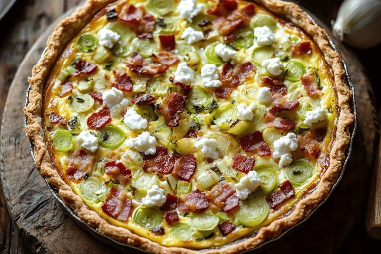 Comment sublimer une quiche poireaux lardons chèvre pour épater vos invités ?