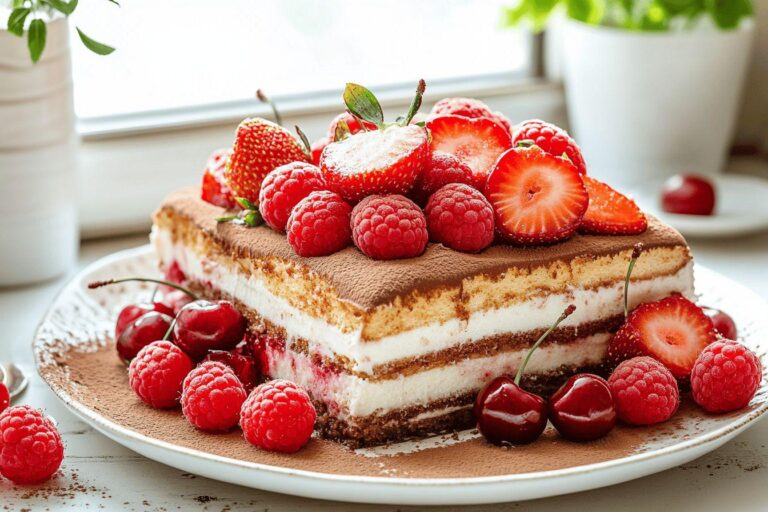 Comment transformer le classique tiramisu en un délice fruité avec des rouges éclatants ?
