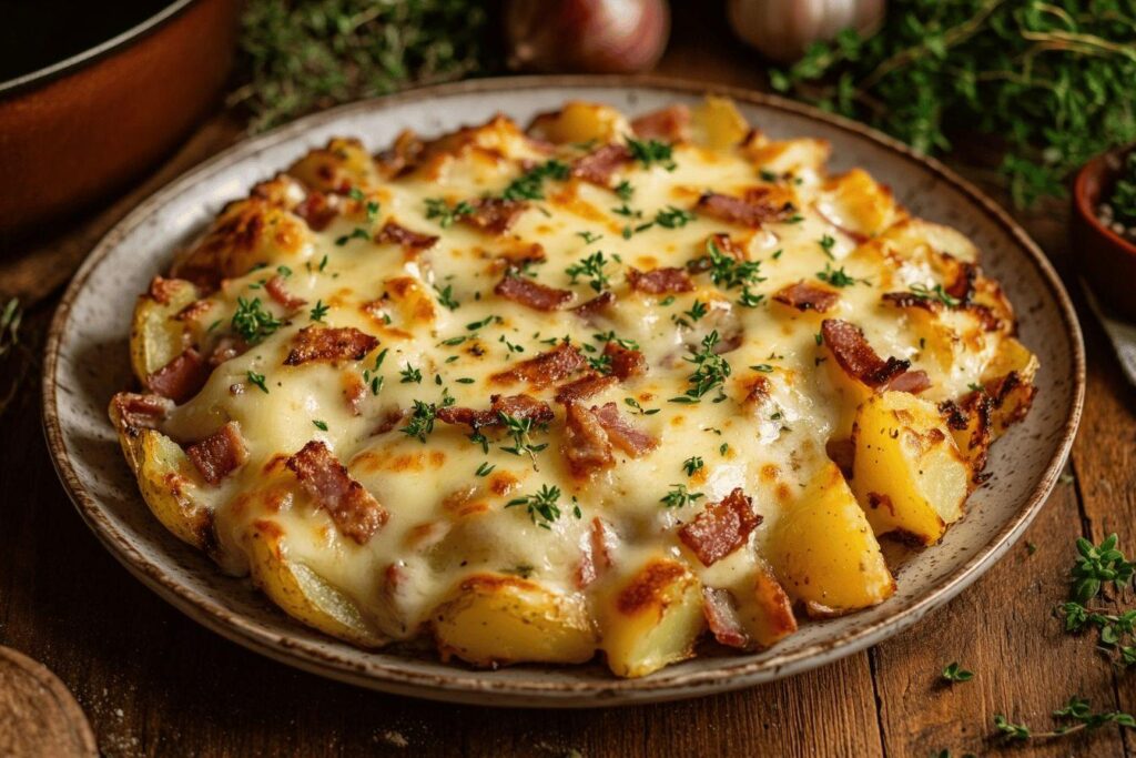 Peut-on vraiment savourer une tartiflette sans lardon et lui faire honneur ?