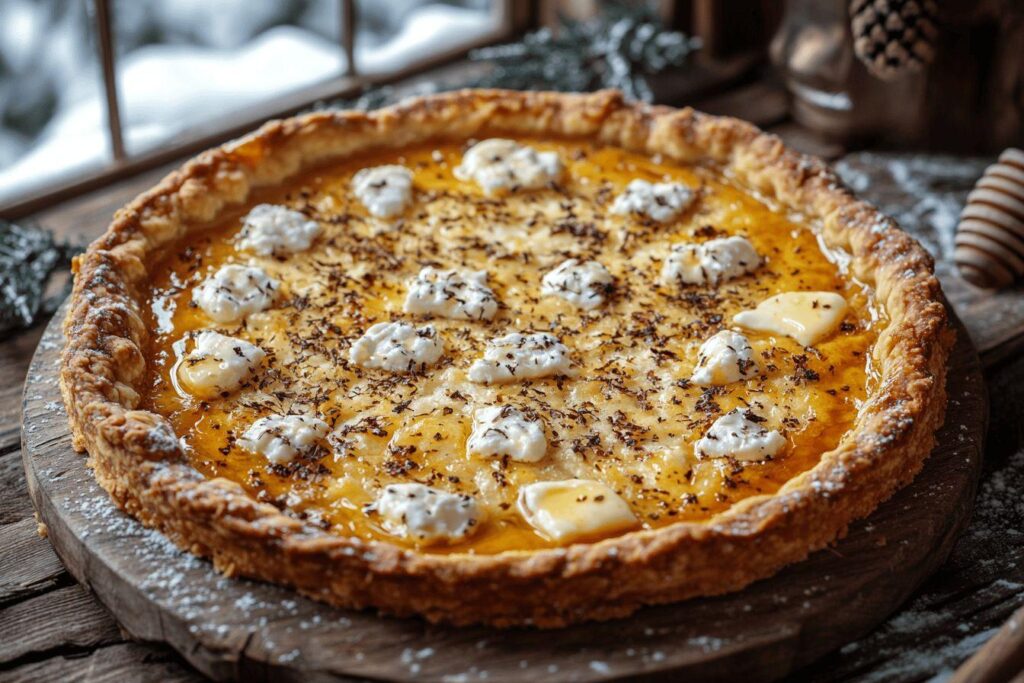 Pourquoi la tarte au chèvre et miel est-elle le plat réconfortant idéal pour vos soirées d&rsquo;hiver ?