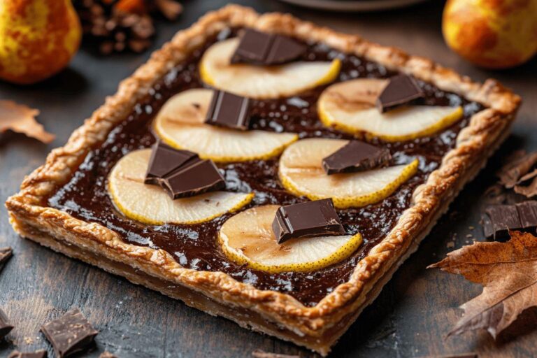 Pourquoi la tarte poire chocolat sur pâte feuilletée est-elle le dessert incontournable de cet automne ?