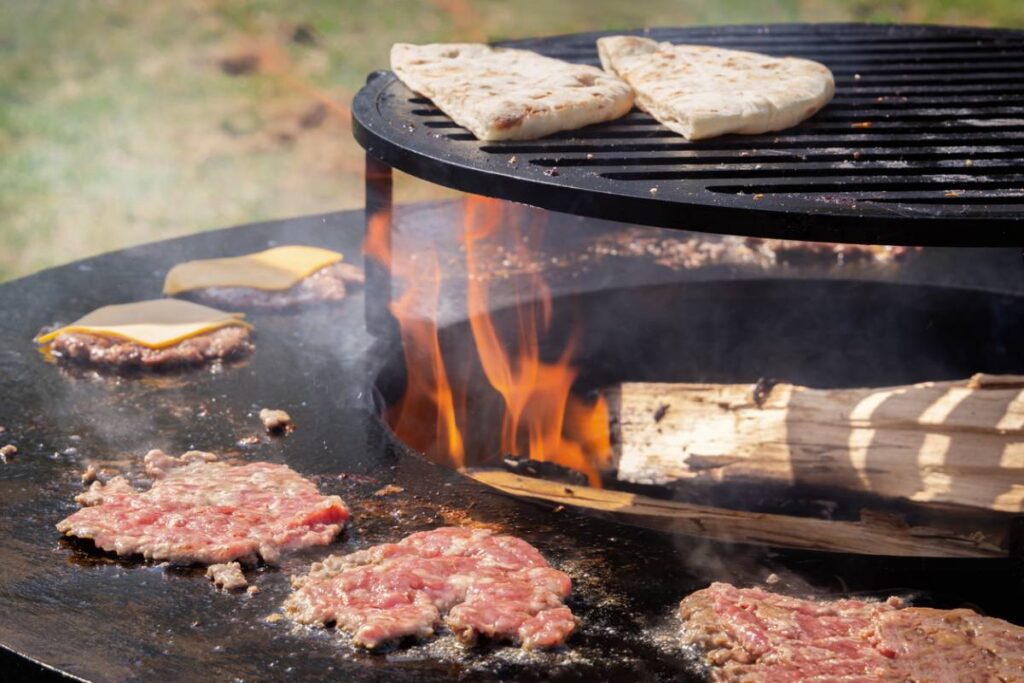 viande griller brasero